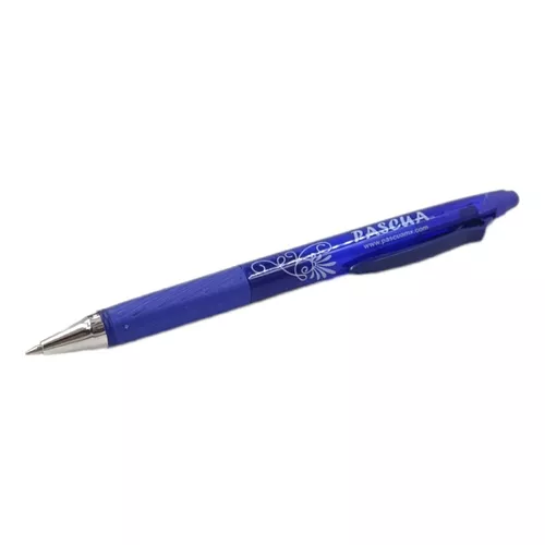 [7501987593965] Bolígrafo Borrable Retráctil Pascua Punta Mediana Color Azul