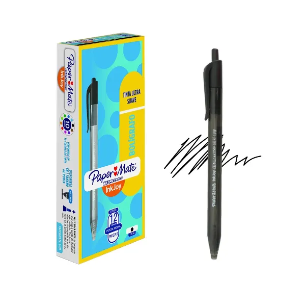 [7501030683469] Bolígrafo Kilométrico Paper Mate InkJoy Punto Mediano Color Negro