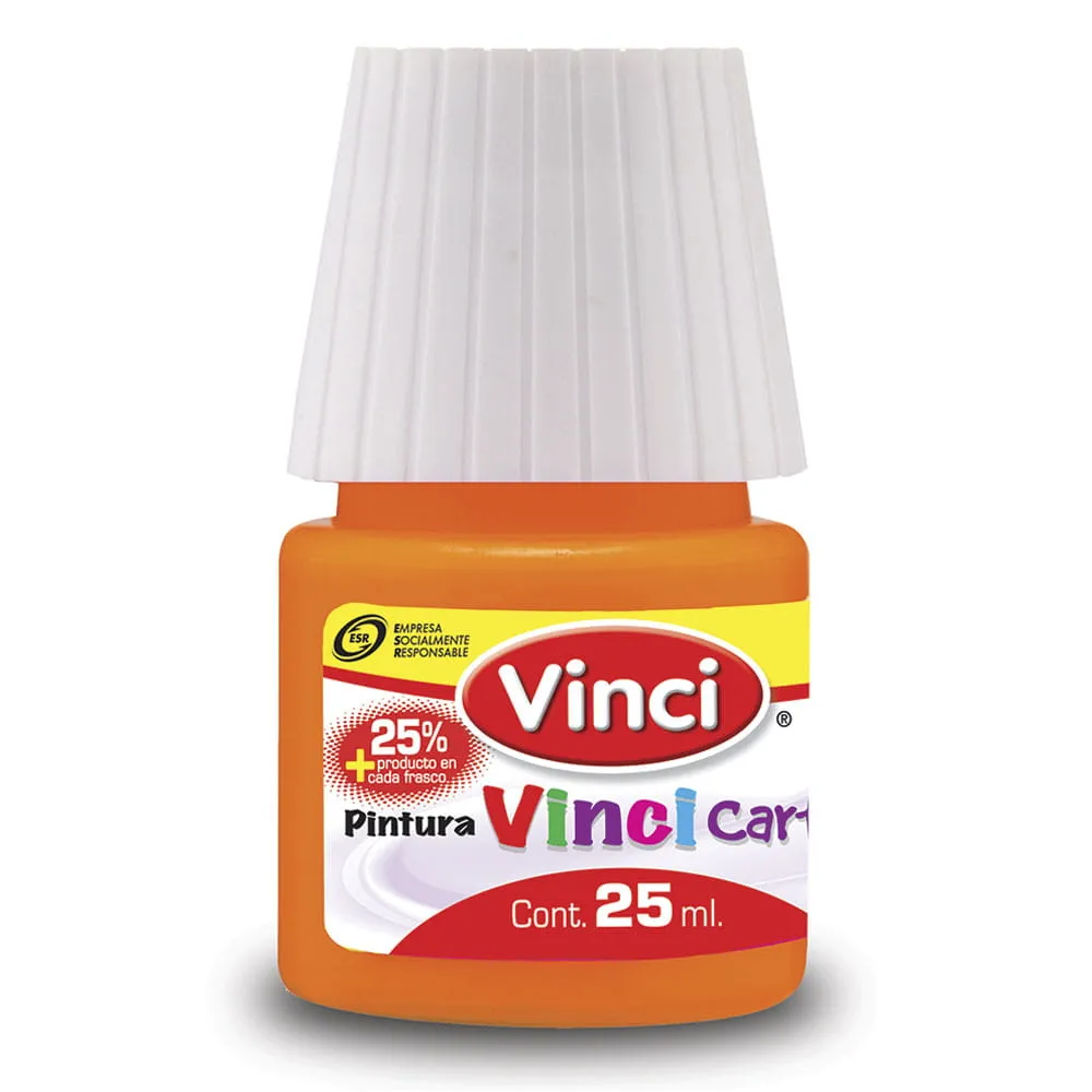 [7501014601021] Pintura Cartel Vinci 25ml Color Amarillo Medio