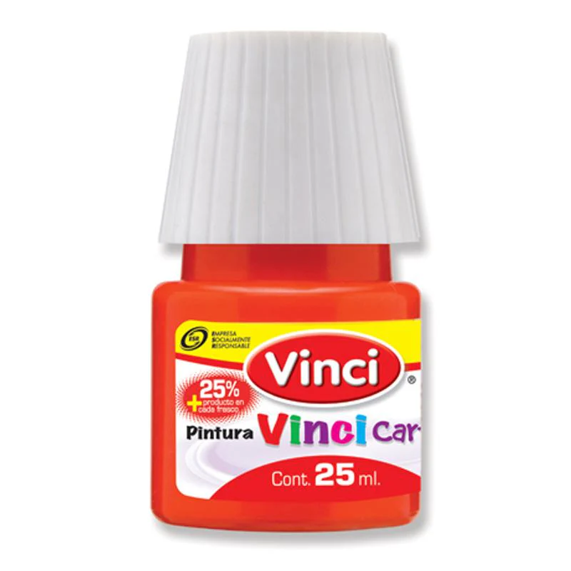 [7501014601199] Pintura Cartel Vinci 25 ml Color Rojo 