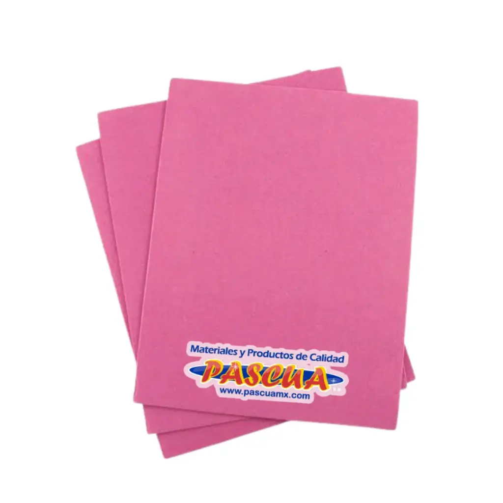 [7501987551057] Foamy Liso Pascua Tamaño Carta 21.5x28cm (Rosa Mexicano)