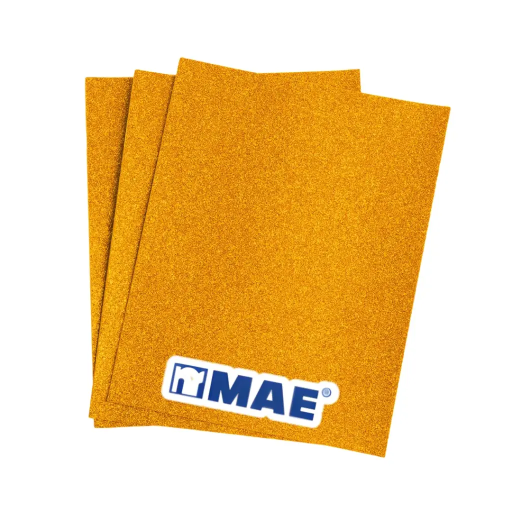 [7502277588128] Foamy Con Diamantina MAE Tamaño Carta 21.5x28cm (Naranja)