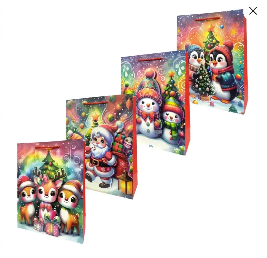 [9893010089148MÑ] Bolsa Rregalo Navideño Personajes Animado Variado Mod ITrade FD7369M (Muñeco Animado)