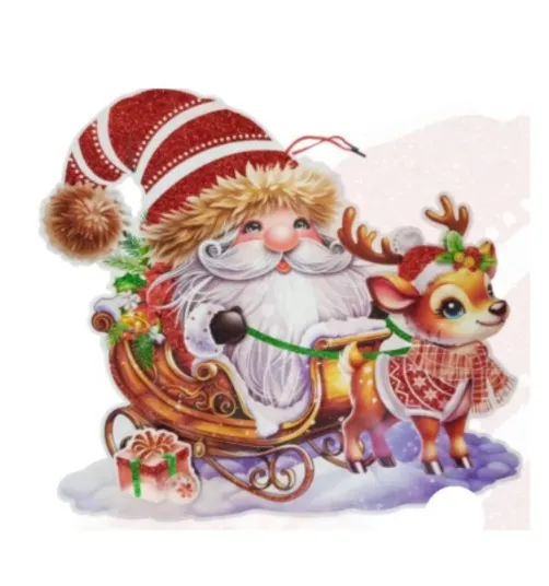 [9893010088165] Adorno De Carton Navideño Trineo 35X24CM ITrade SD927-2 PC26
