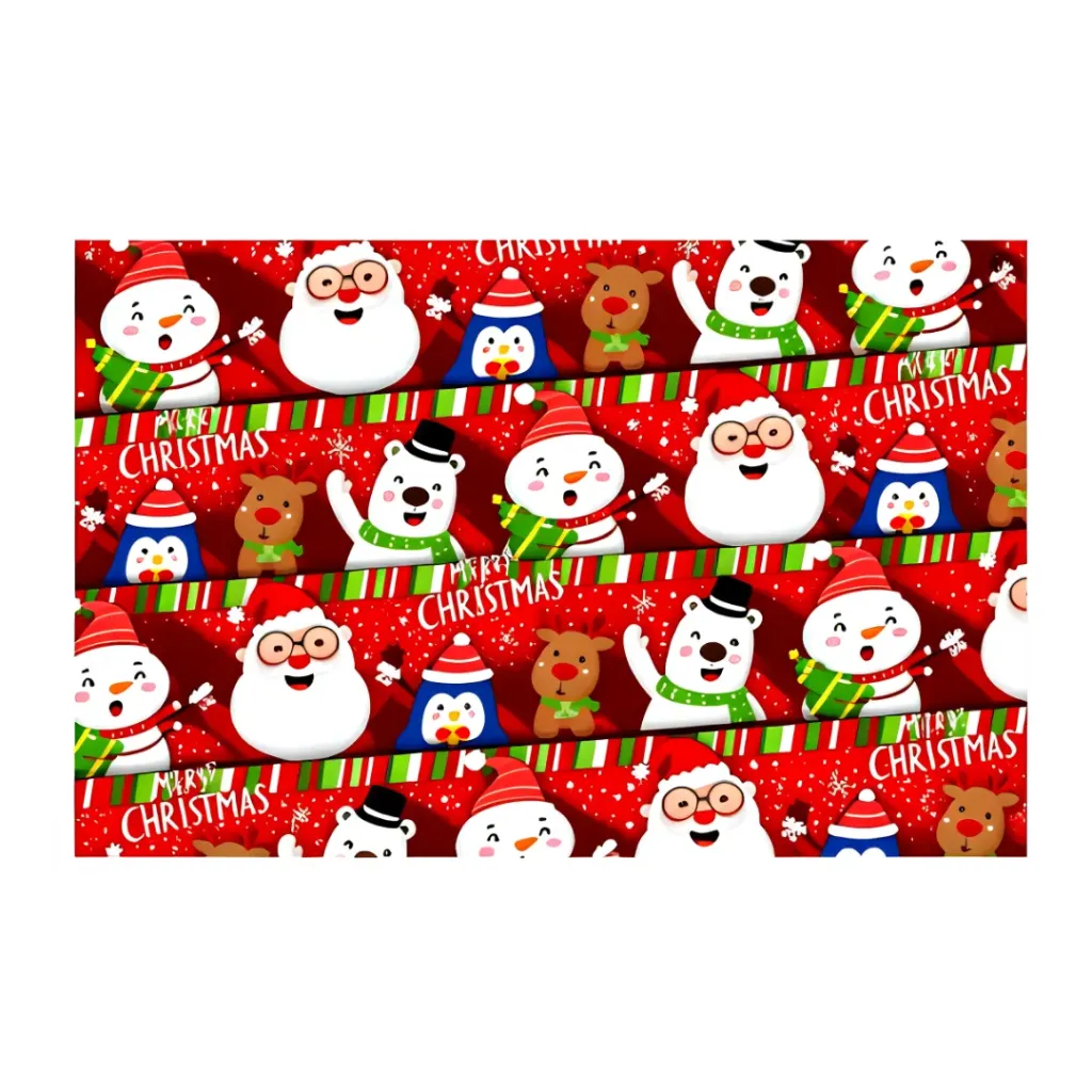 [9893010088417] Papel De Regalo Navideño Personajes Navideños 75x15cm 80Gr Itrade Mod. 98988417